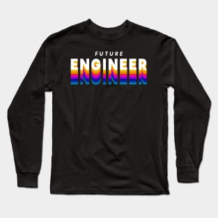 future engineer in gradient color Long Sleeve T-Shirt